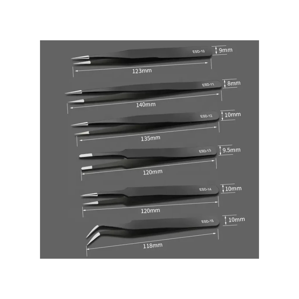 6db-os Elektronikai Csipesz Szett