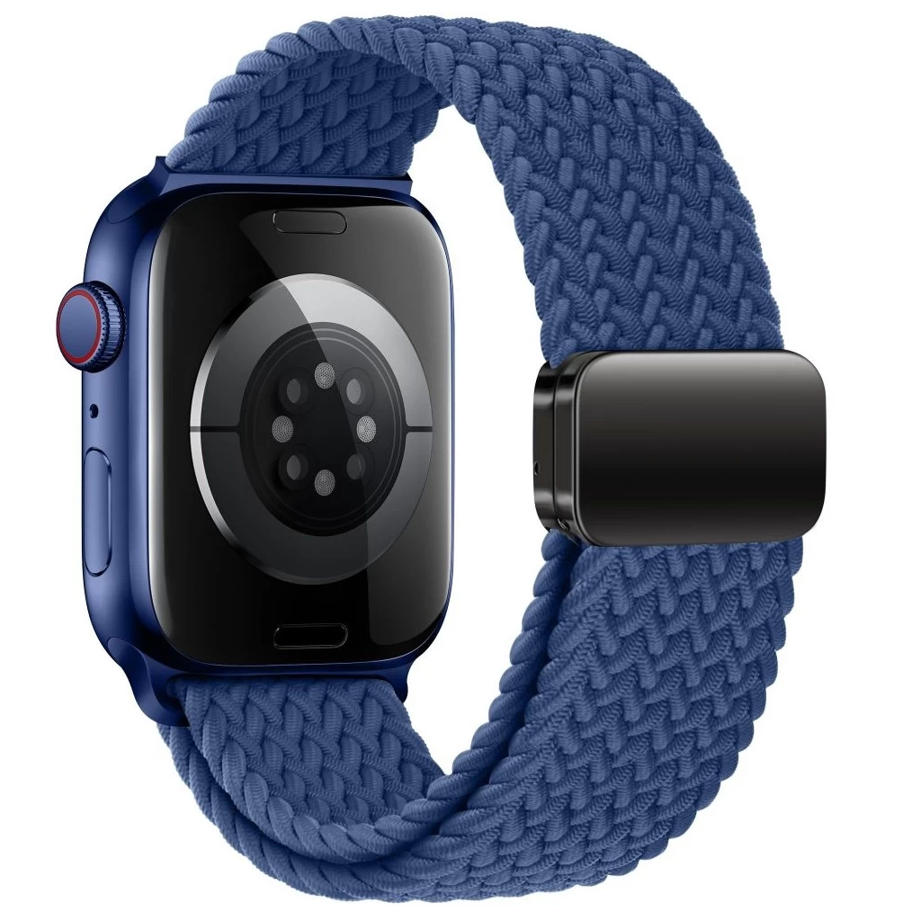 Tech-Protect NYLONMAG óraszíj sötétkék, Apple Watch 42mm (S1-S3) / 44mm / 45mm / 46mm / 49mm készülékhez
