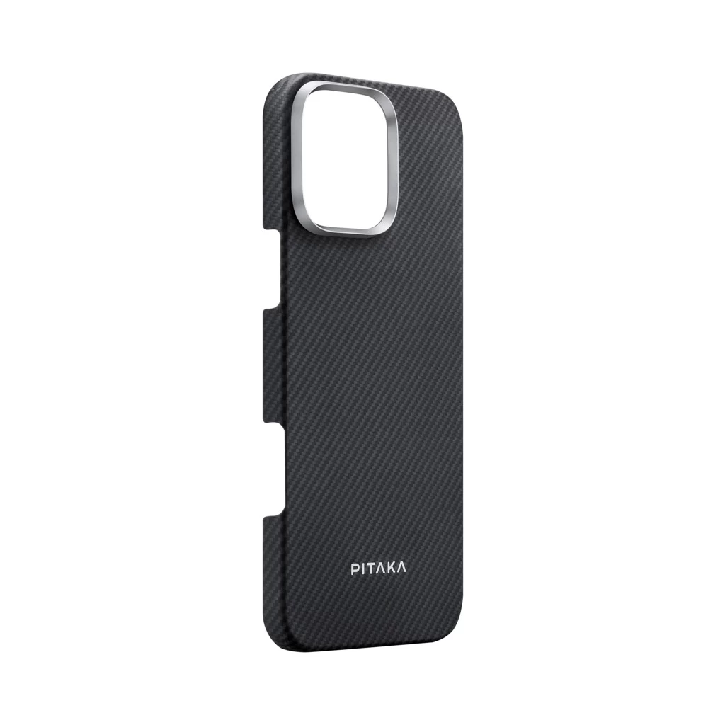Pitaka ULTRA-SLIM tok Black/Grey Twill Apple iPhone 16 Pro készülékhez – MagSafe rögzítéssel (KI1601PA)