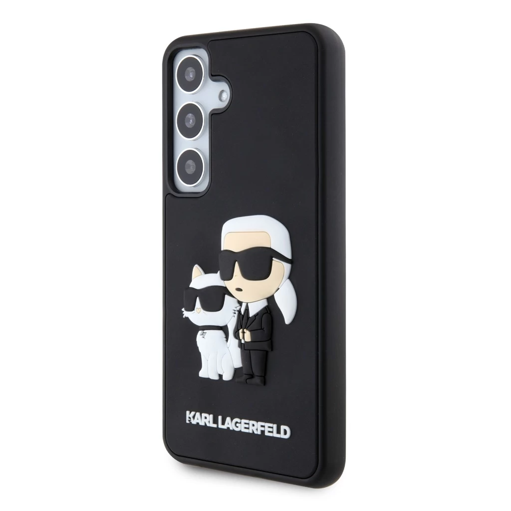Karl Lagerfeld tok fekete KLHCS24S3DRKCNK Samsung Galaxy S24 készülékhez