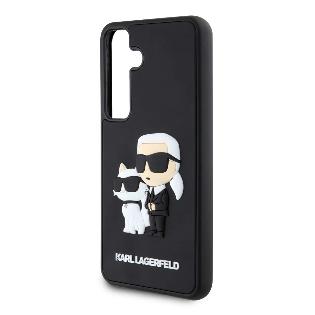 Karl Lagerfeld tok fekete KLHCS24S3DRKCNK Samsung Galaxy S24 készülékhez
