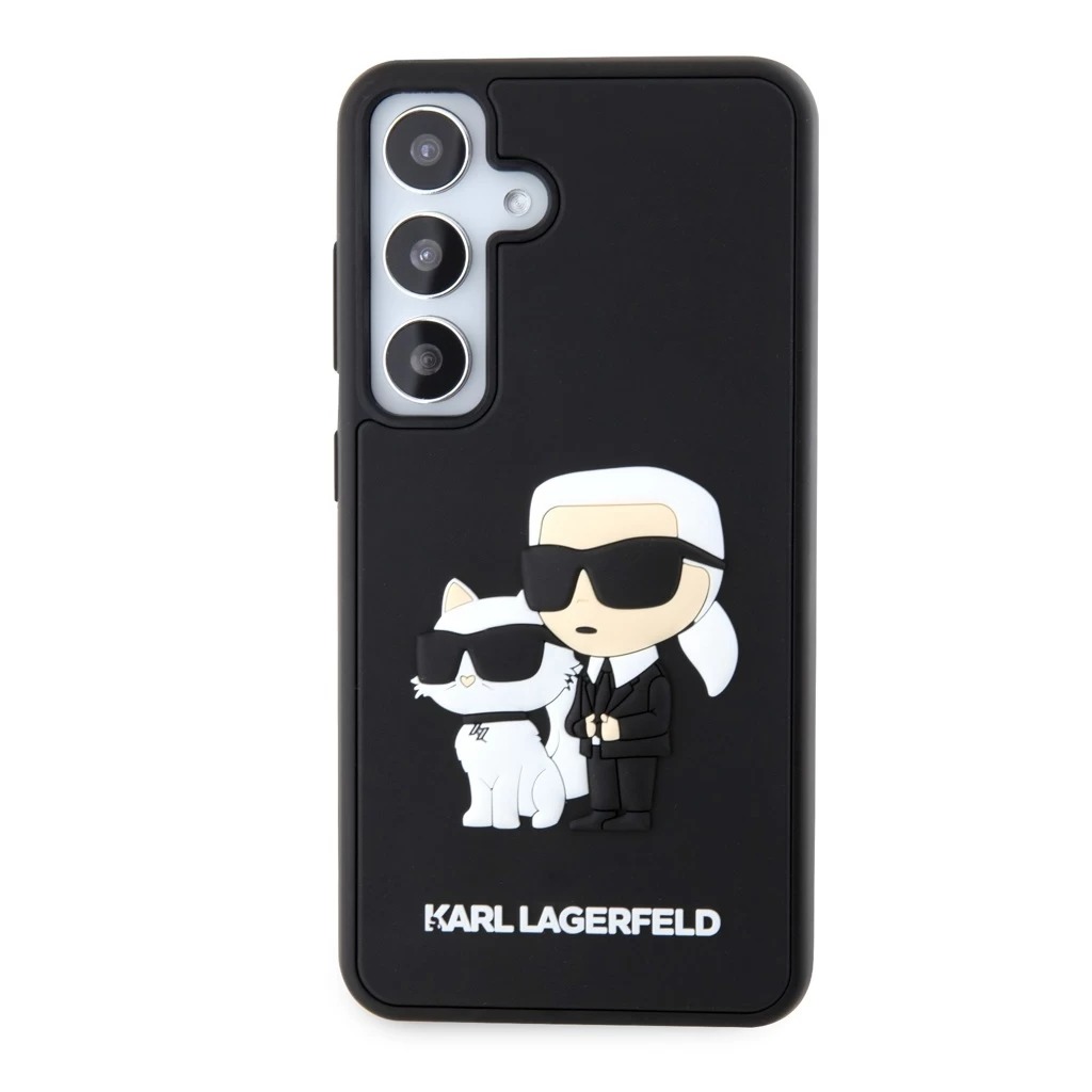 Karl Lagerfeld tok fekete KLHCS24S3DRKCNK Samsung Galaxy S24 készülékhez