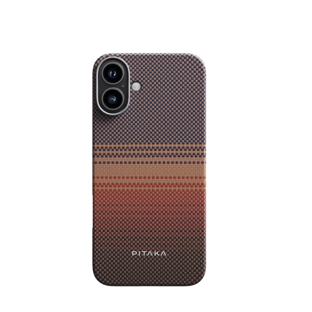 Pitaka Tactile Woven tok SUNSET Apple iPhone 16 készülékhez – MagSafe rögzítéssel (KI1601U)