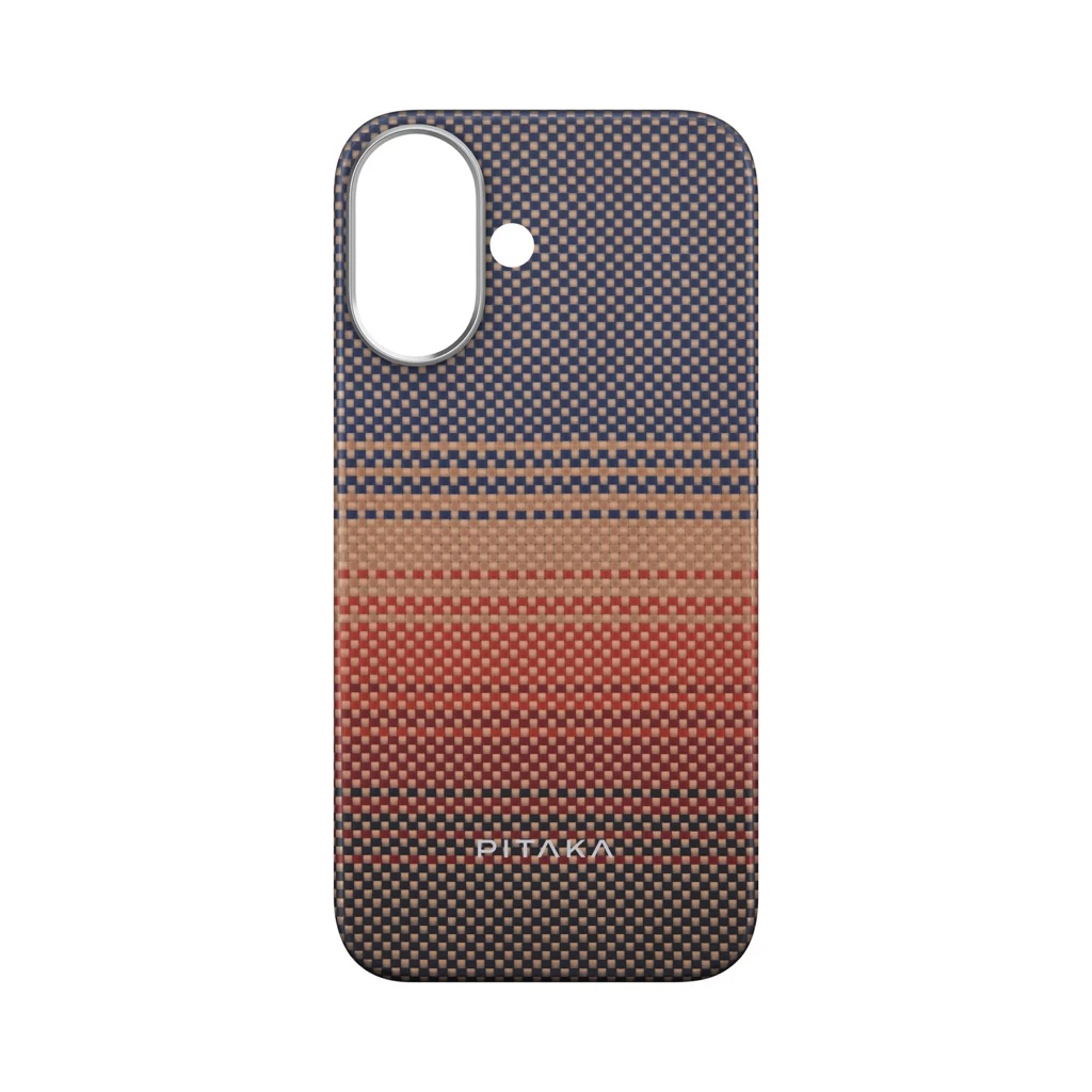 Pitaka Tactile Woven tok SUNSET Apple iPhone 16 készülékhez – MagSafe rögzítéssel (KI1601U)