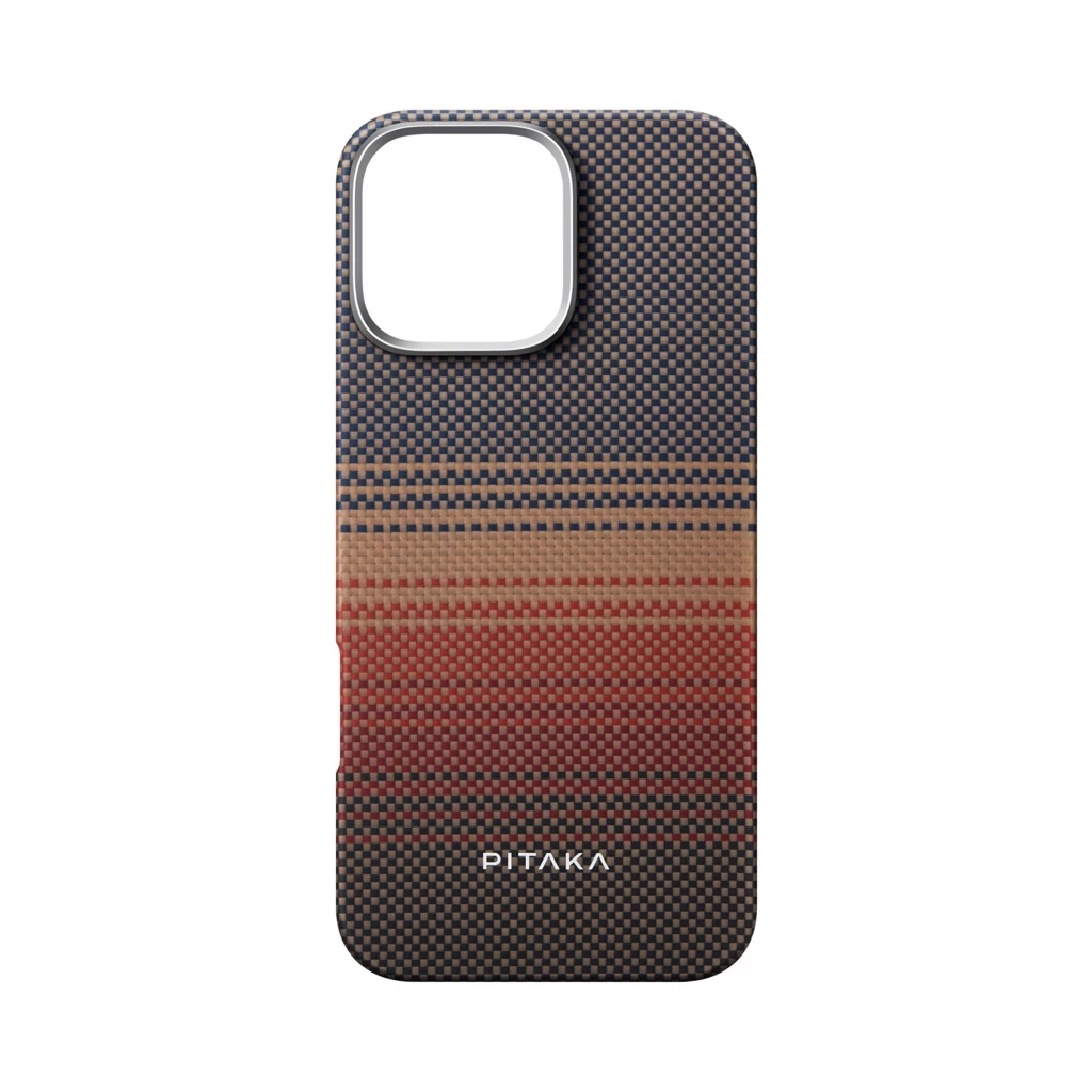 Pitaka Tactile Woven tok SUNSET Apple iPhone 16 Pro Max készülékhez – MagSafe rögzítéssel (KI1601SUM)