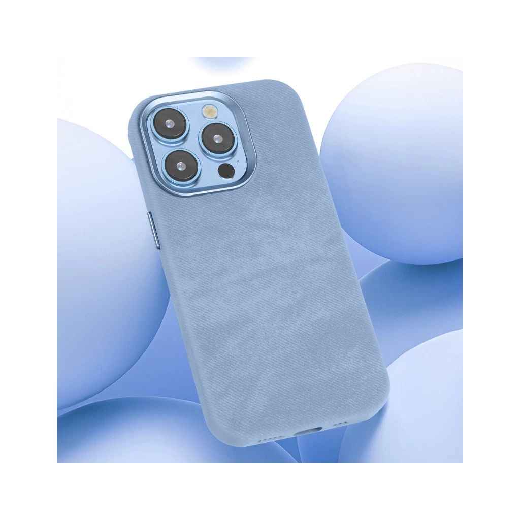 XPRO™ Soft Velvet Magsafe tok Apple iPhone 15 készülékhez – Kék