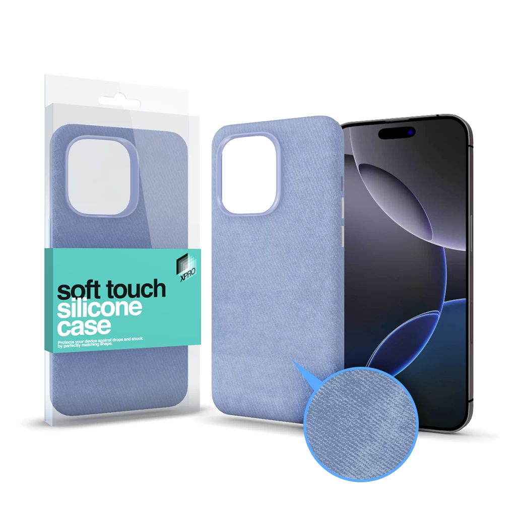 XPRO™ Soft Velvet Magsafe tok Apple iPhone 15 Pro Max készülékhez – Kék