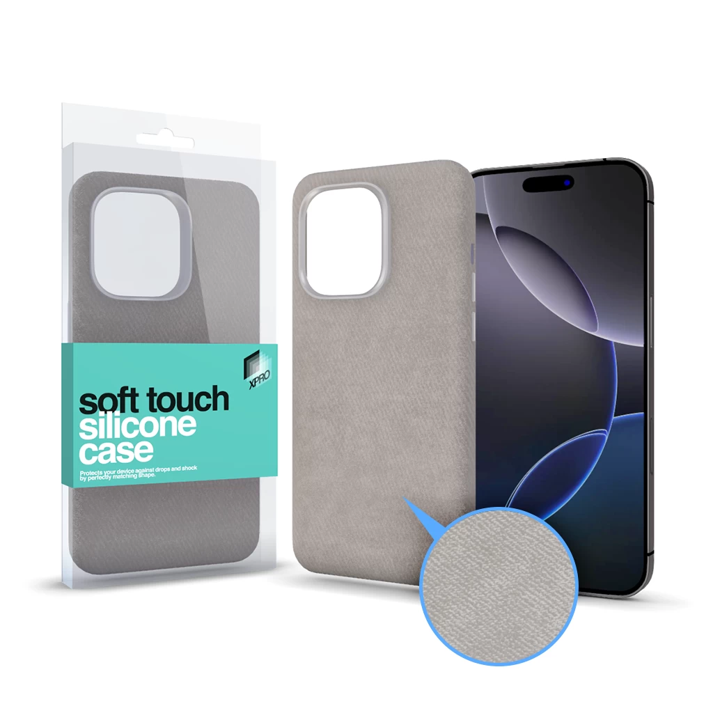 XPRO™ Soft Velvet Magsafe tok Apple iPhone 16 készülékhez – Szürke