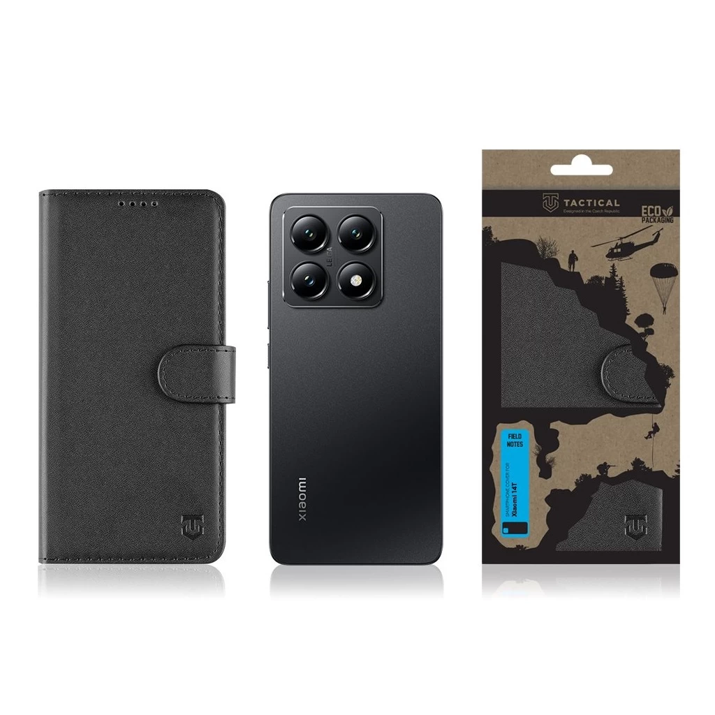 Tactical Field Notes fekete Book / Flip tok Xiaomi 14T készülékhez