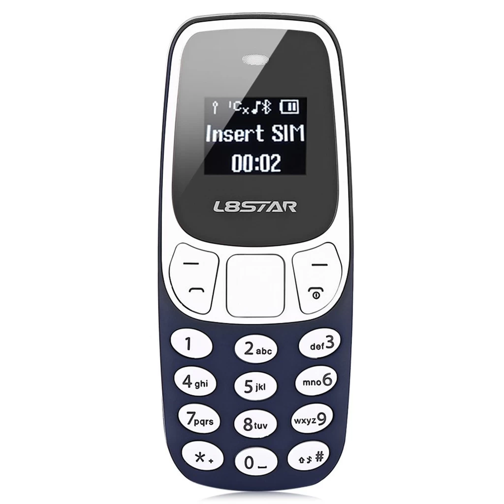 L8Star BM10 Dual SIM kártyás MINI Mobiltelefon – sötétkék 0.66″ L8Star BM10 Dual SIM kártyás MINI Mobiltelefon – sötétkék 0.66″