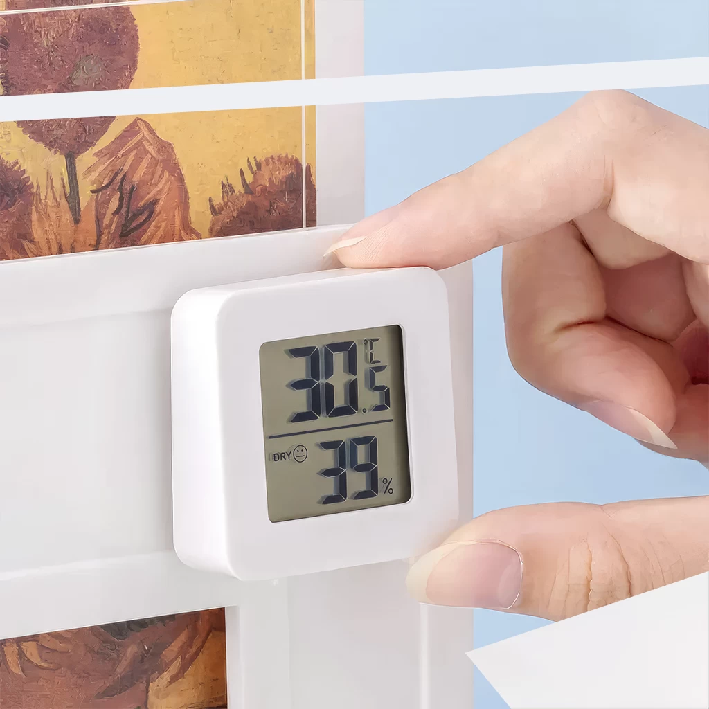 Xpro Mini Digitális Hőmérséklet és Páratartalommérő – Fehér – 4 darabos pakk