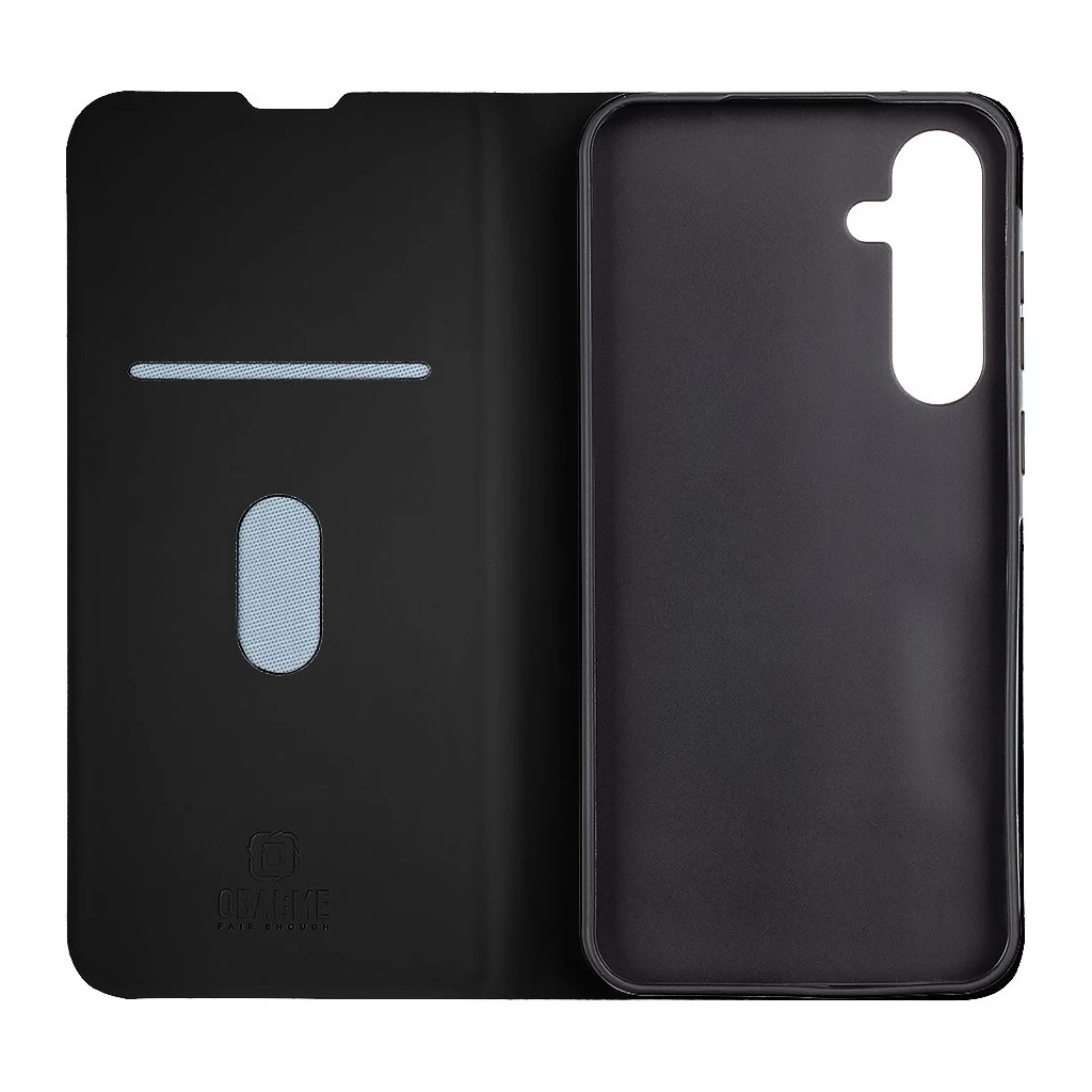 OBAL:ME Smooth Touch fekete Book / Flip tok Samsung Galaxy A55 készülékhez