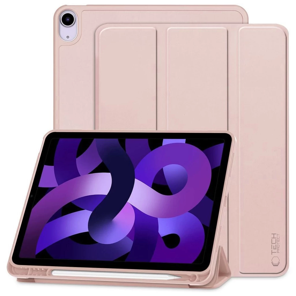 Tech-Protect SmartCase Pen táblagép tok Apple Ipad Air 10,9″ (2020) / Air 10,9″ (2022) / Air 11″ (2024) készülékekhez PINK