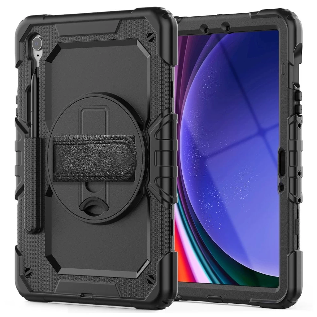 Tech-Protect Solid360 Fekete Armor tok Samsung Galaxy Tab S9 FE 10,9″ készülékhez