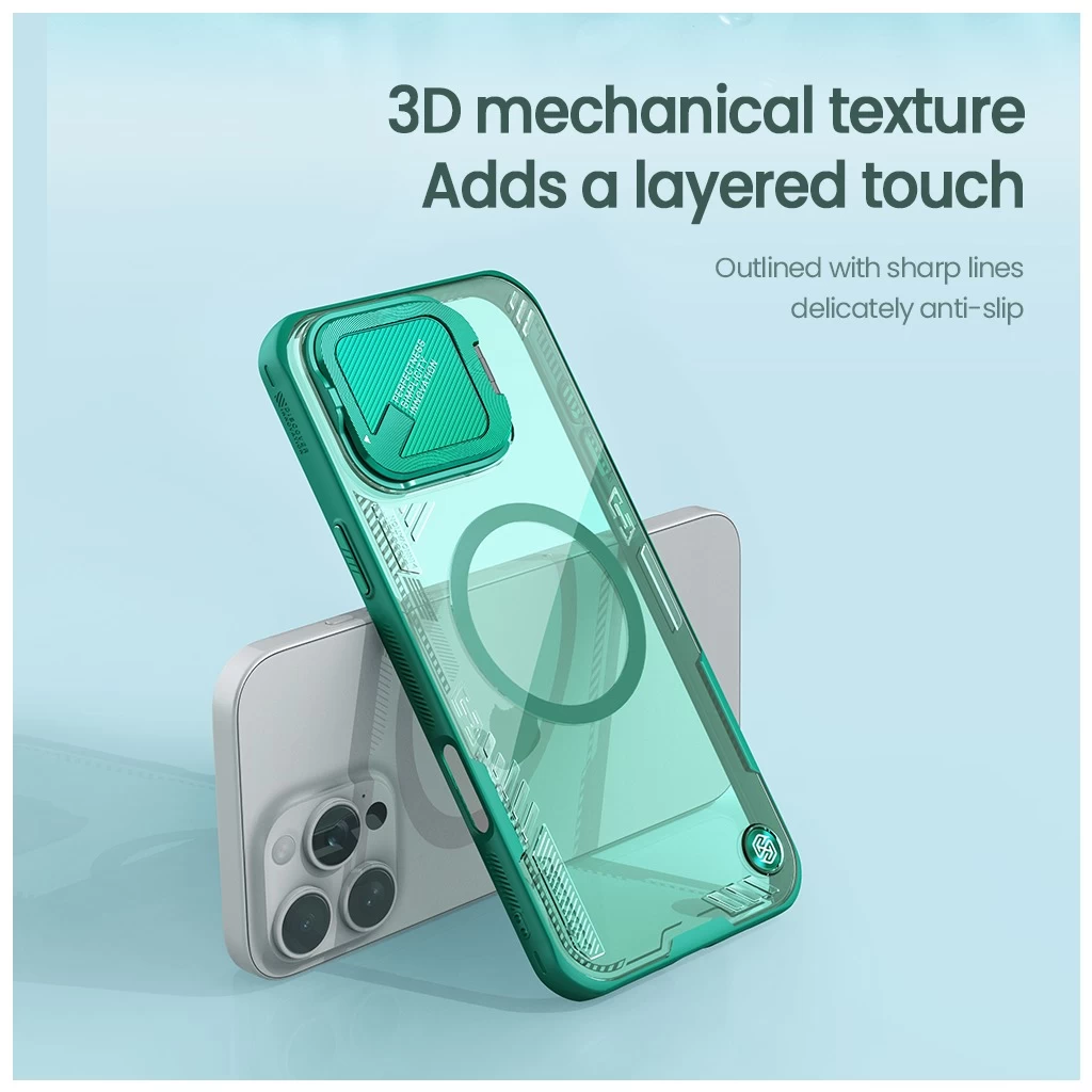 Nillkin Iceblade Prop mágneses fekete védőtok Apple Iphone 16 Pro készülékhez