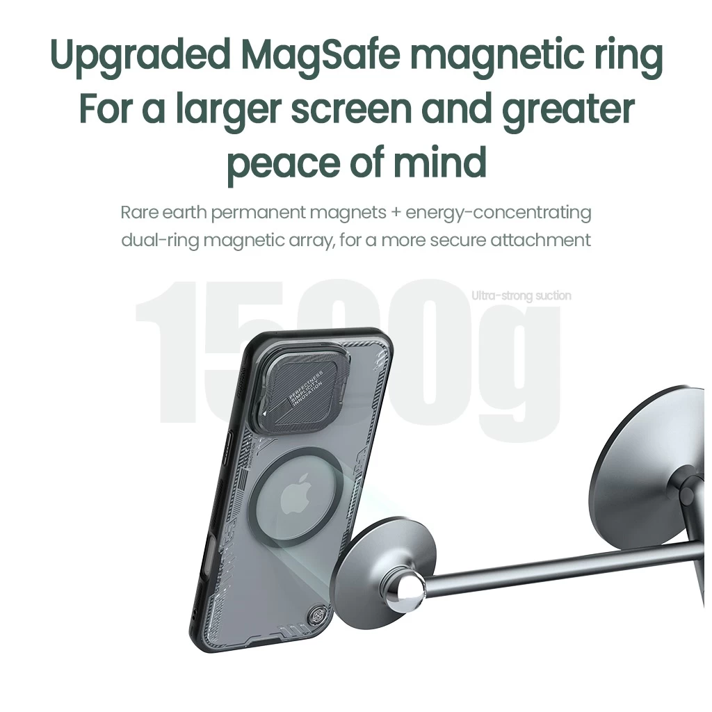 Nillkin Iceblade Prop mágneses fekete védőtok Apple Iphone 16 Pro készülékhez