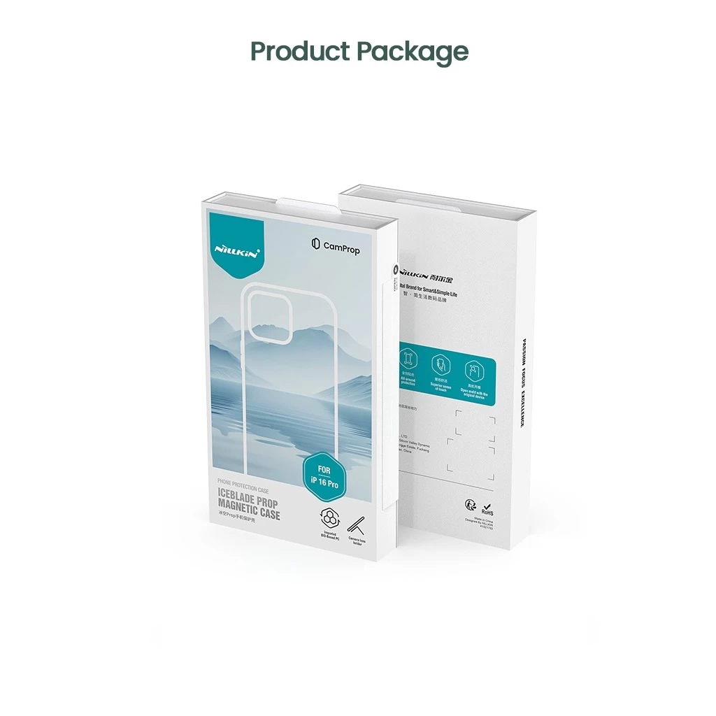 Nillkin Iceblade Prop mágneses fekete védőtok Apple Iphone 16 Pro készülékhez