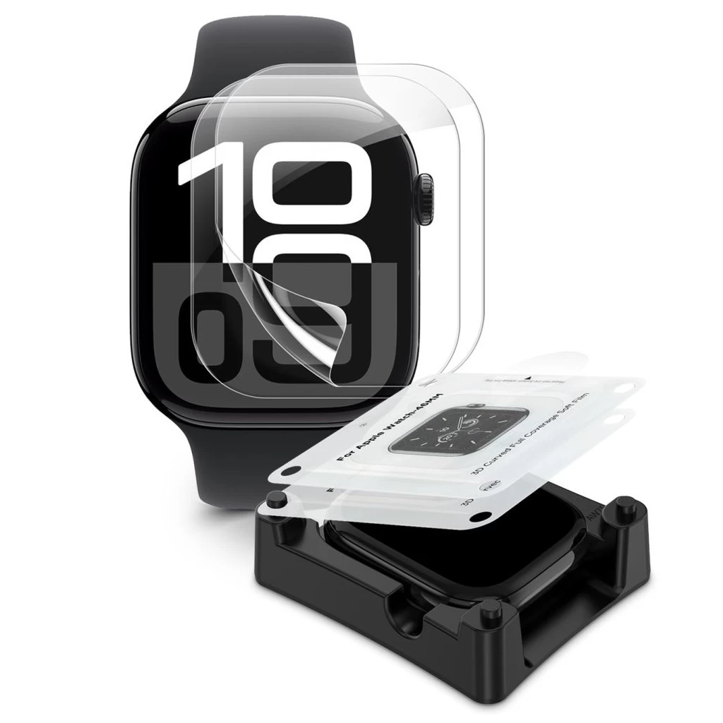 Tech-Protect 2db-os Hidrogél Fólia Apple Watch 42mm S10 készülékhez Tech-Protect 2db-os Hidrogél Fólia Apple Watch 42mm S10 készülékhez
