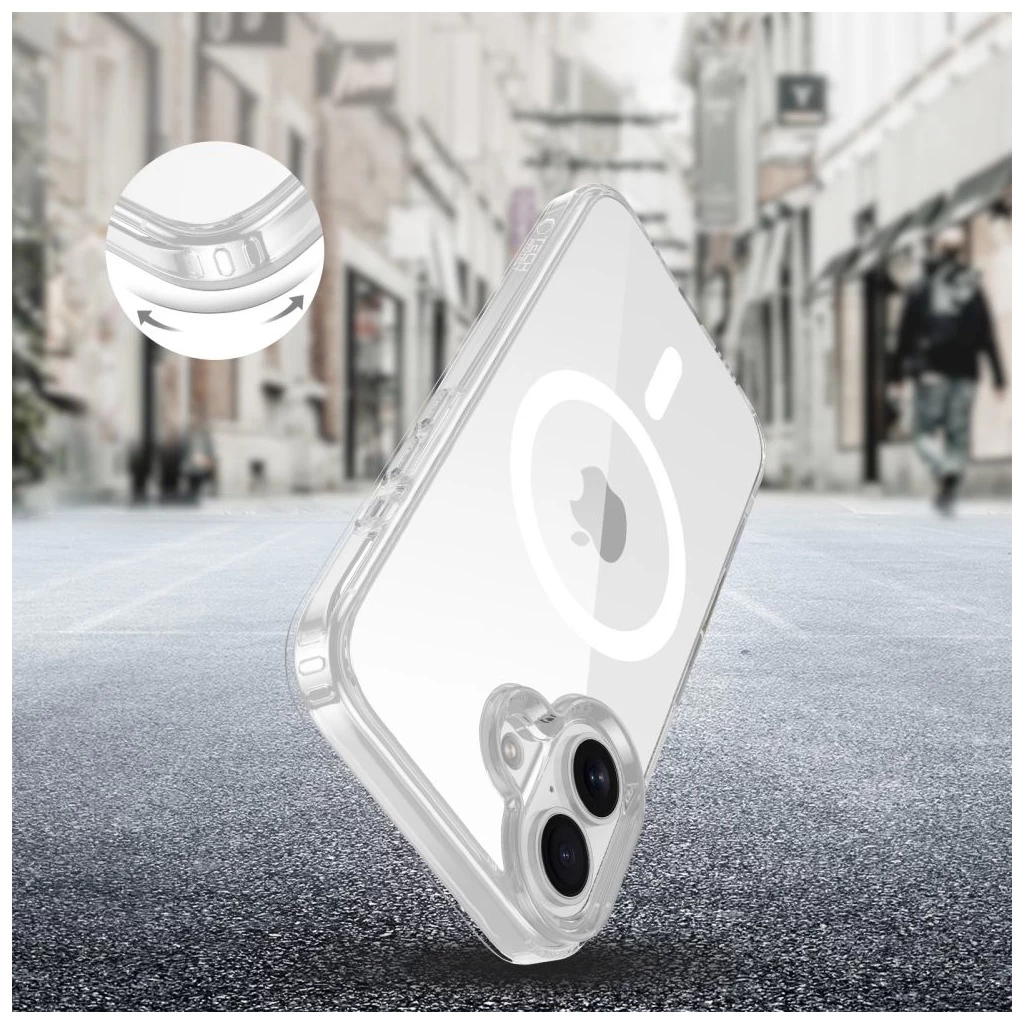 Tech-Protect FLEXAIR MAGSAFE CC átlátszó tok Apple iPhone 16 készülékhez