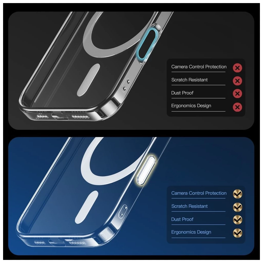 Tech-Protect FLEXAIR MAGSAFE CC átlátszó tok Apple iPhone 16 készülékhez