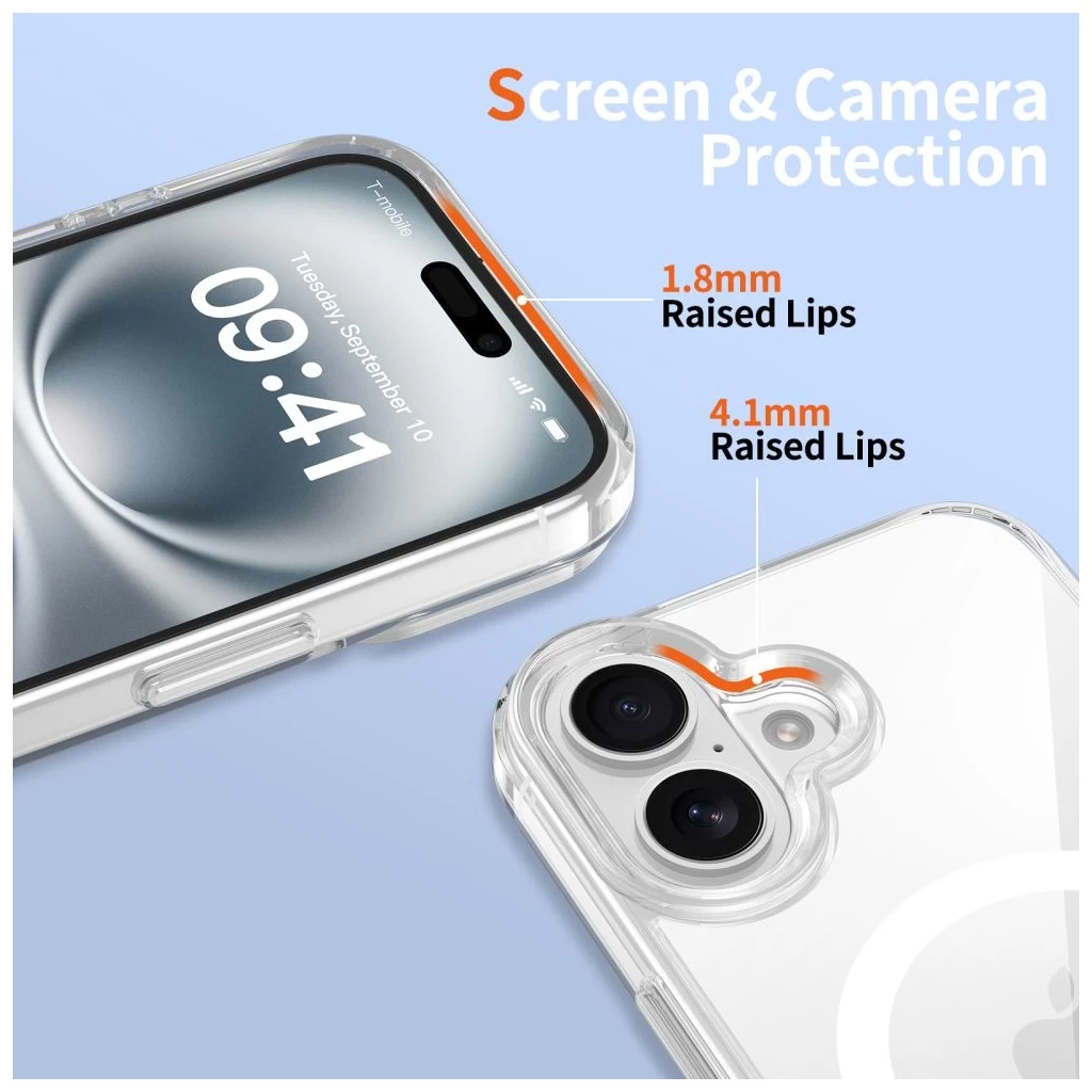 Tech-Protect FLEXAIR MAGSAFE CC átlátszó tok Apple iPhone 16 készülékhez