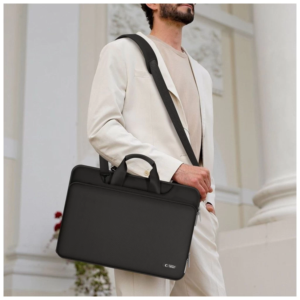 Tech-Protect fekete Pocket Bag Laptop Táska 13″ és 14″ táskákhoz