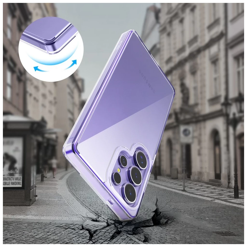 Tech-Protect FLEXAIR Hybrid átlátszó tok Samsung Galaxy S25 Ultra készülékhez