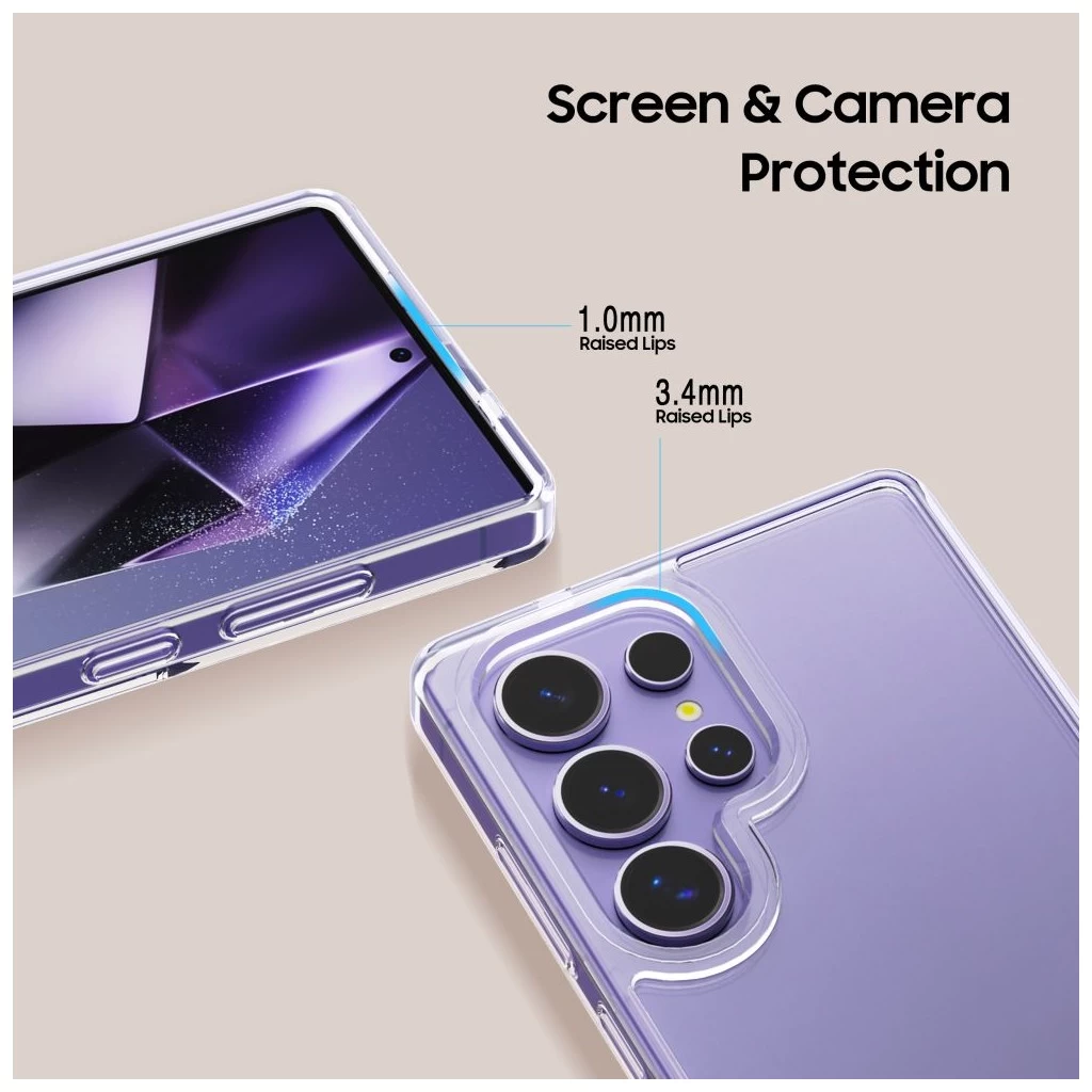 Tech-Protect FLEXAIR Hybrid átlátszó tok Samsung Galaxy S25 Ultra készülékhez