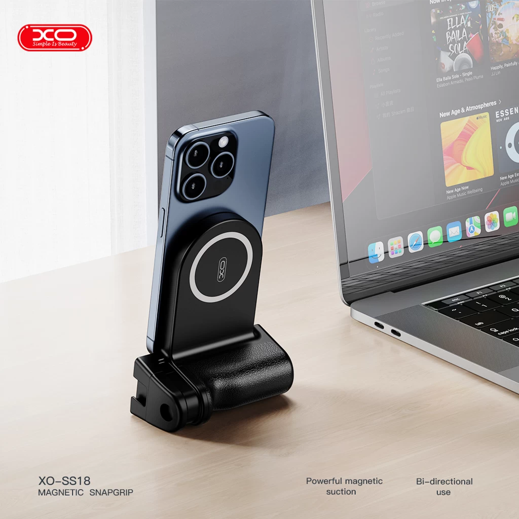 XO SS18 MagSafe Vezeték nélküli kézi Selfie bot Fekete