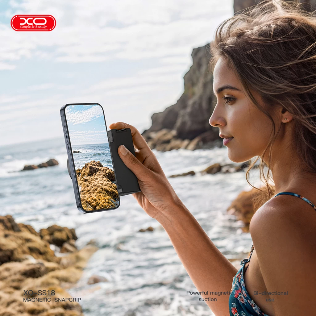 XO SS18 MagSafe Vezeték nélküli kézi Selfie bot Fekete