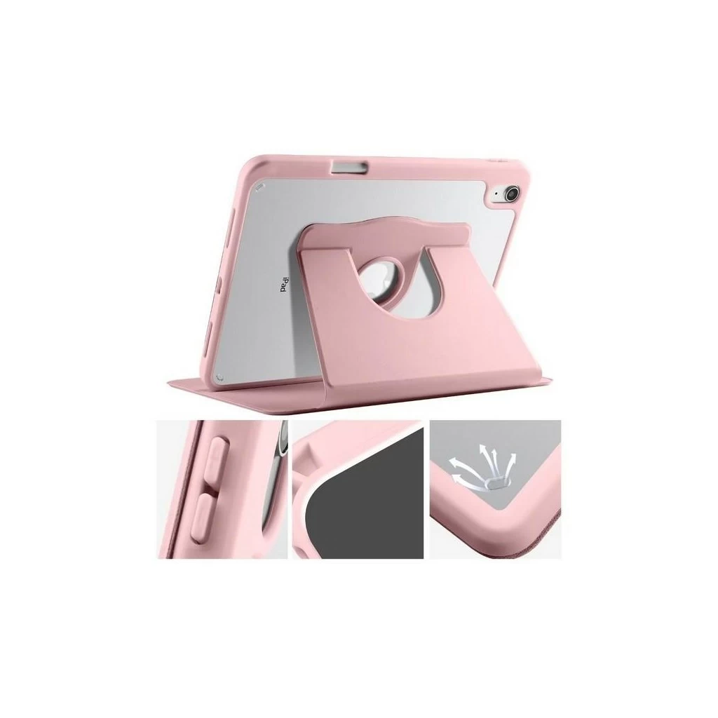Etui Smartbook pink TPU tok több funkciós állvánnyal Apple Ipad Pro 11″ (2024) készülékhez