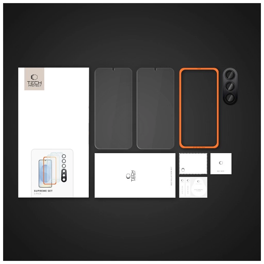 Tech-Protect Supreme Tempered Glass Set Samsung Galaxy S25 Ultra készülékhez