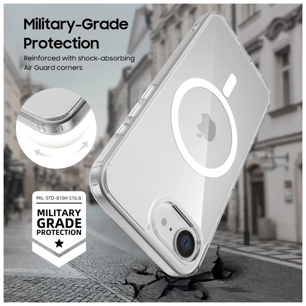 Tech-Protect FLEXAIR MAGSAFE Hybrid átlátszó tok Apple iPhone 16e készülékhez