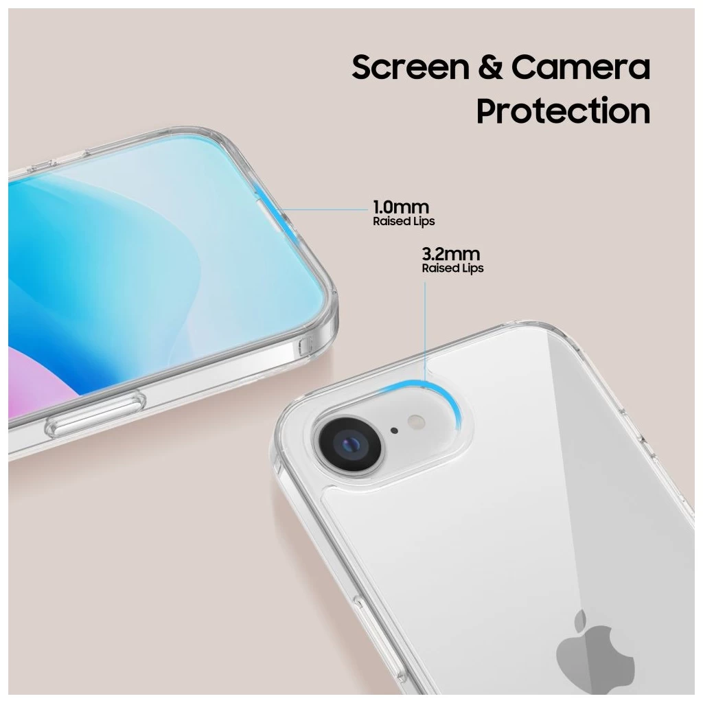 Tech-Protect FLEXAIR Hybrid átlátszó tok Apple iPhone 16e készülékhez