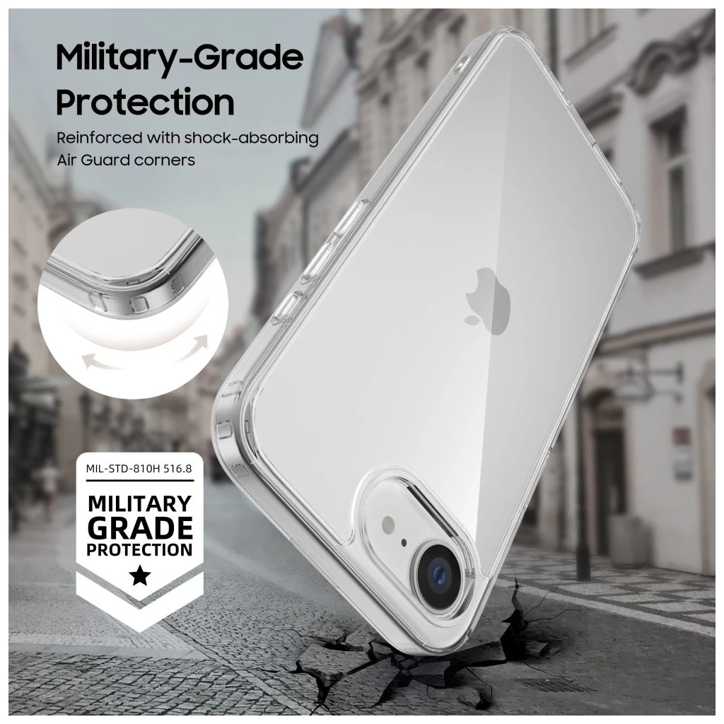 Tech-Protect FLEXAIR Hybrid átlátszó tok Apple iPhone 16e készülékhez