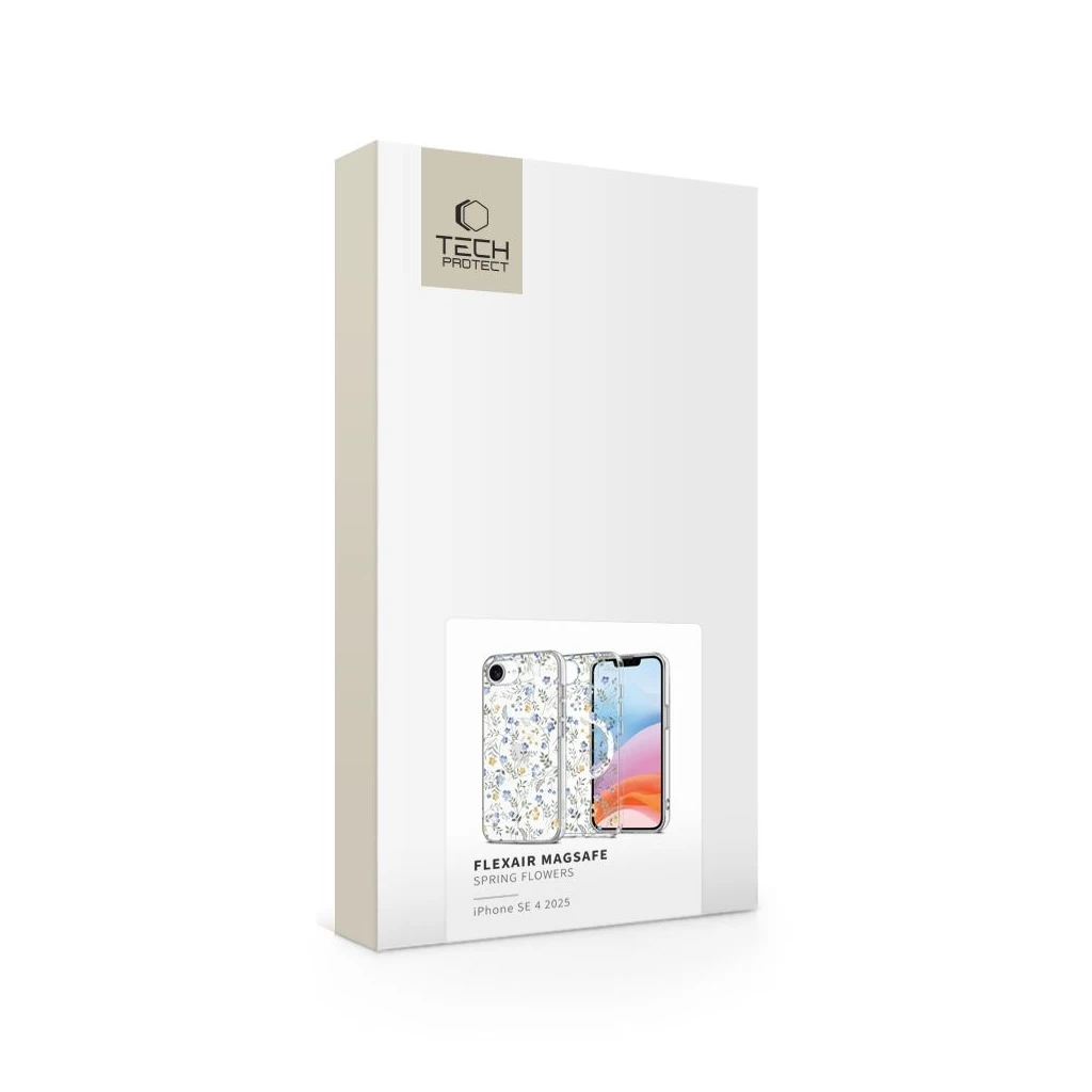 Tech-Protect FLEXAIR MAGSAFE Spring Flowers tok Apple iPhone 16e készülékhez