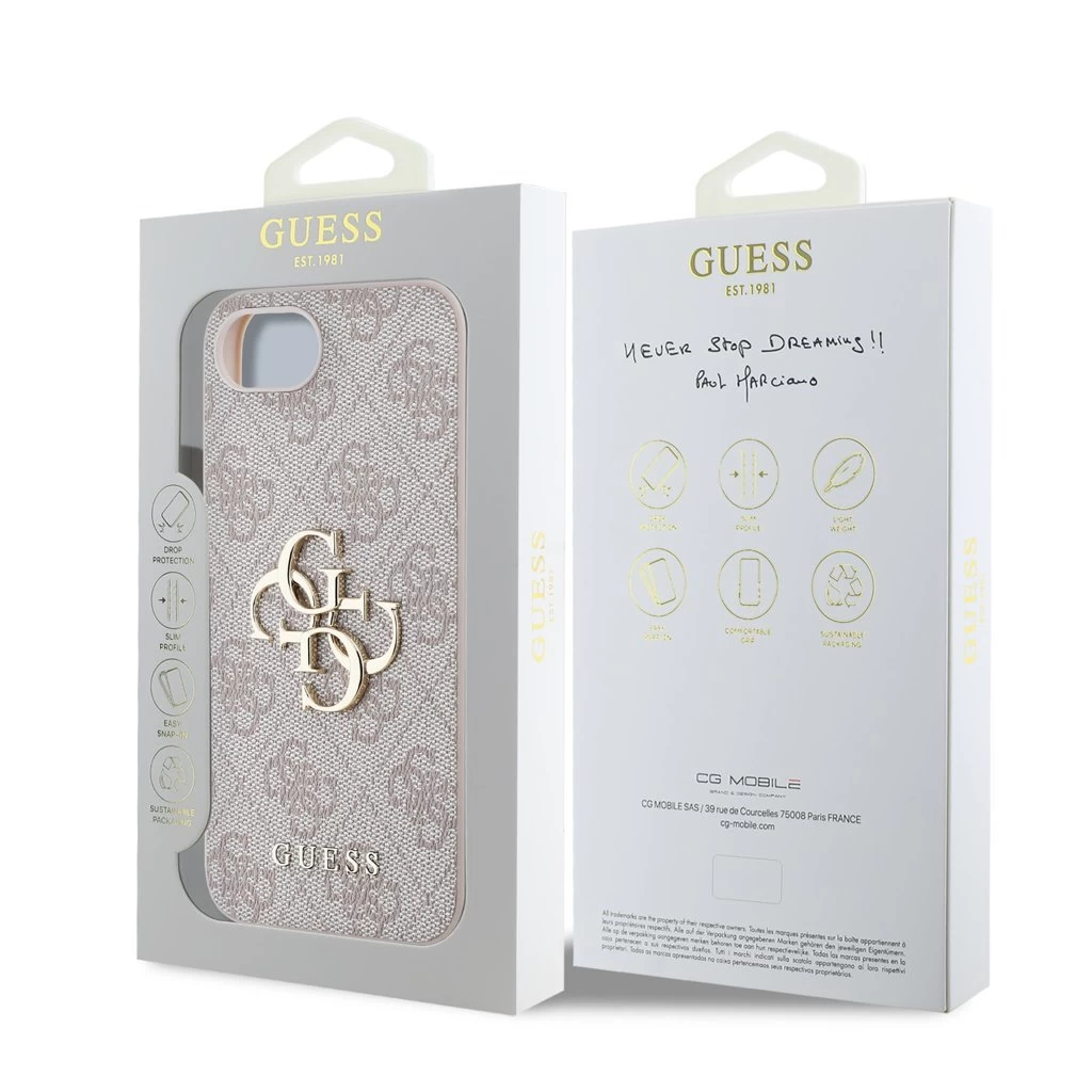 Guess tok pink GUHCPSE44GMGPI Apple iPhone 16e készülékhez