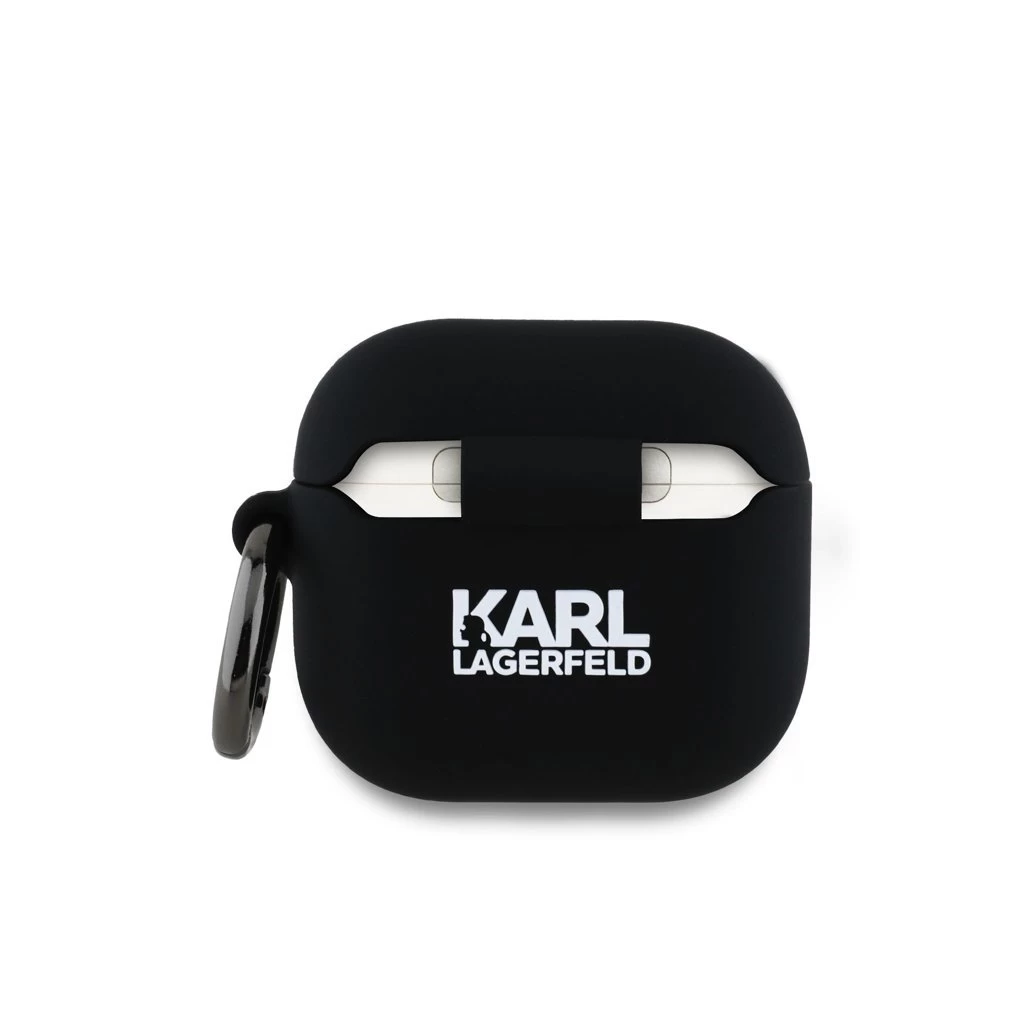 Karl Lagerfeld tok fekete KLA4RUNKC Apple Airpods 4 készülékhez