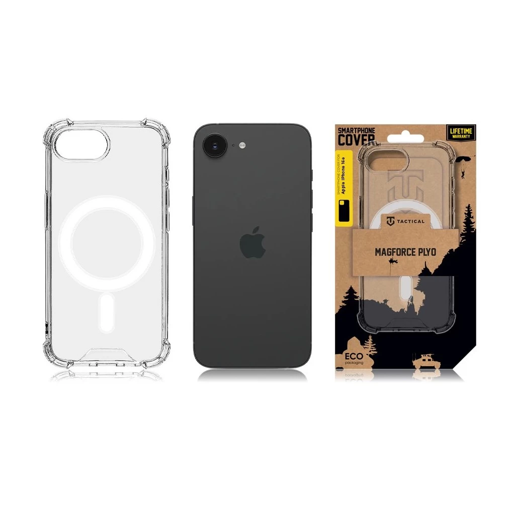 Tactical MagForce Plyo Armor átlátszó tok Apple iPhone 16e készülékhez