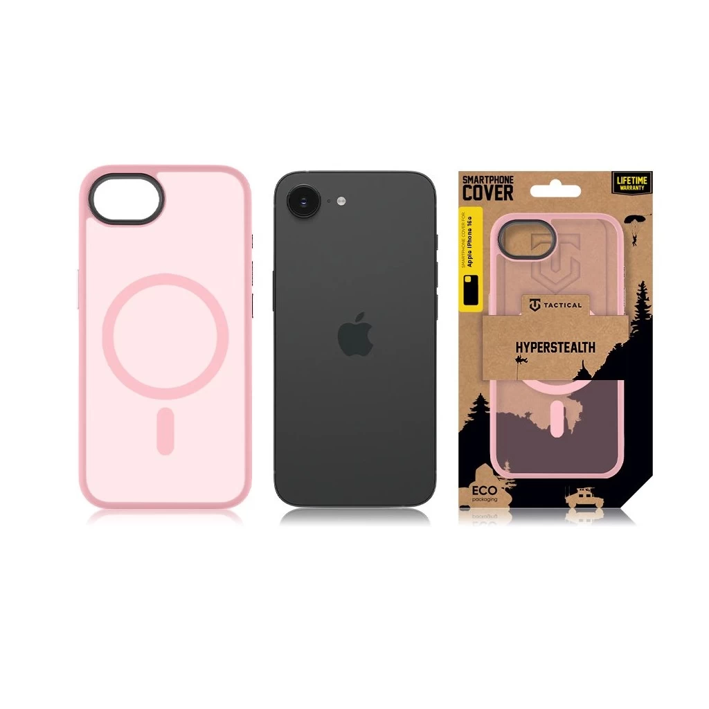 Tactical MagForce Hyperstealth pink tok Apple iPhone 16e készülékhez