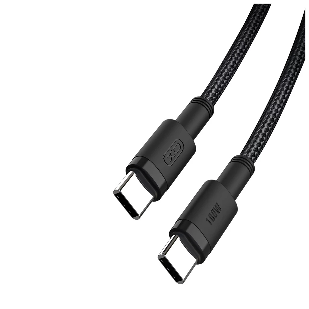 XO kábel NB-Q199 PD USB-C – USB-C 1,5m 100W Fekete