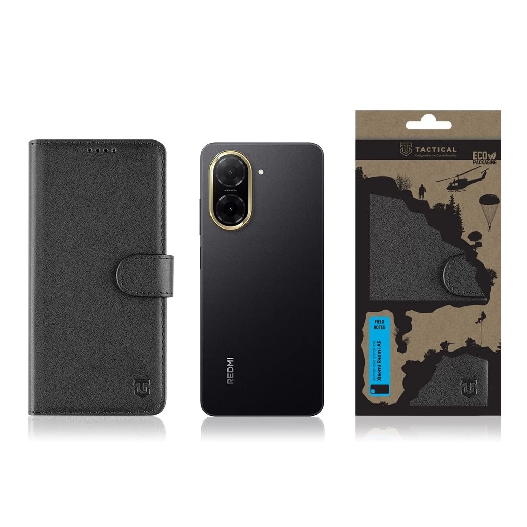 Tactical Field Notes fekete Book / Flip tok Xiaomi Redmi A5 4G készülékhez