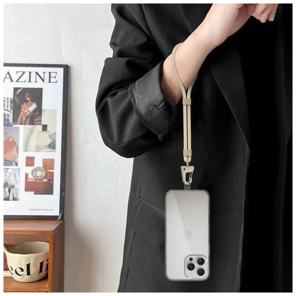 Tech-Protect C8S taupe csuklópánt mobiltelefonhoz