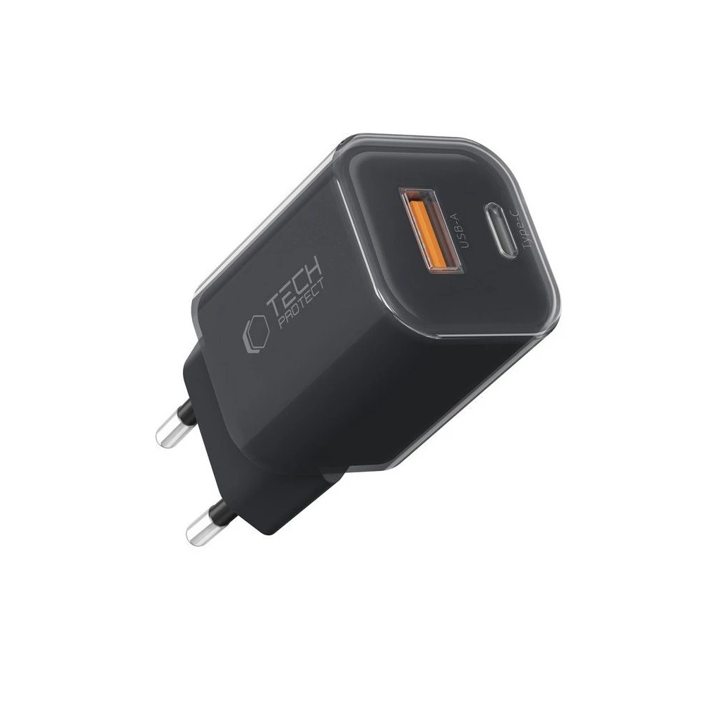 Tech-Protect NCM33W Hálózati Töltő adapter PD 33W / QC3.0 fekete