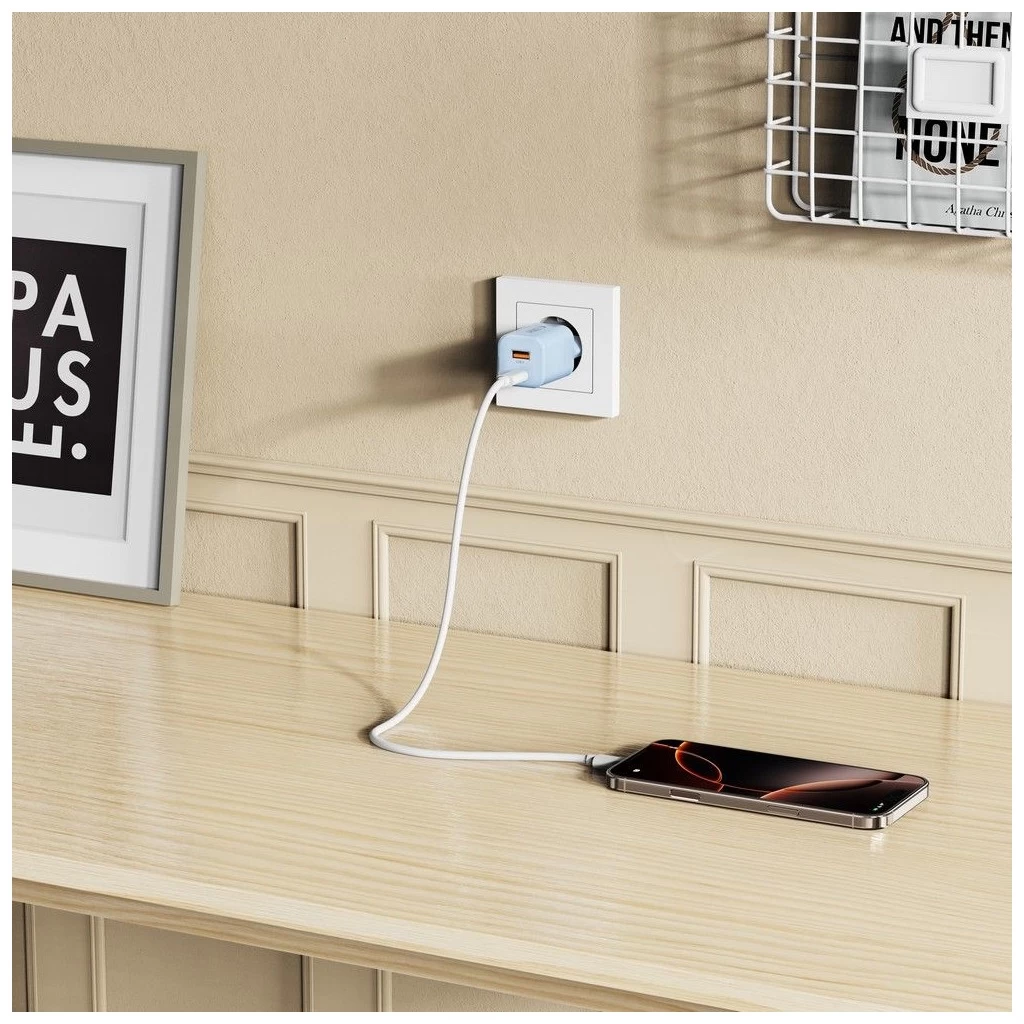 Tech-Protect NCM33W Hálózati Töltő adapter PD 33W / QC3.0 kék