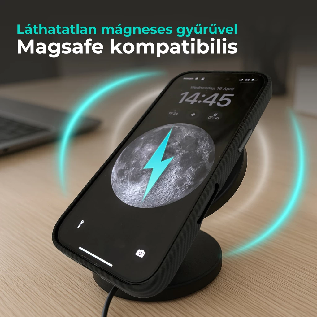 XPRO™ CarbonSkin MagSafe fekete tok Apple iPhone 14 Pro Max készülékhez