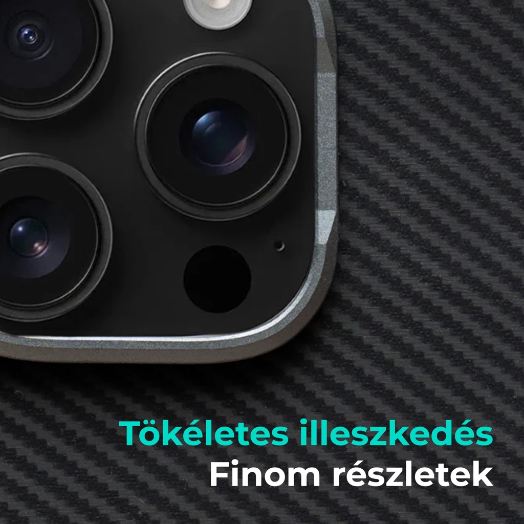 XPRO™ CarbonSkin MagSafe fekete tok Apple iPhone 15 Pro készülékhez