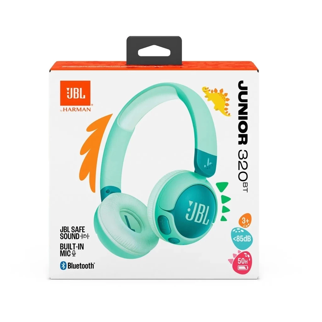 JBL Junior 320BT Bluetooth Headset, világoszöld