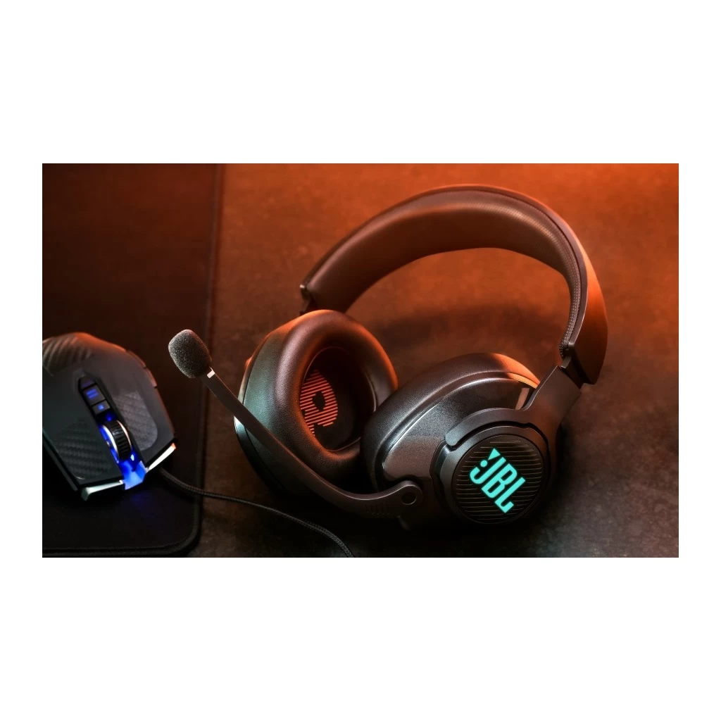 JBL Quantum 400 gamer vezetékes headset, fekete