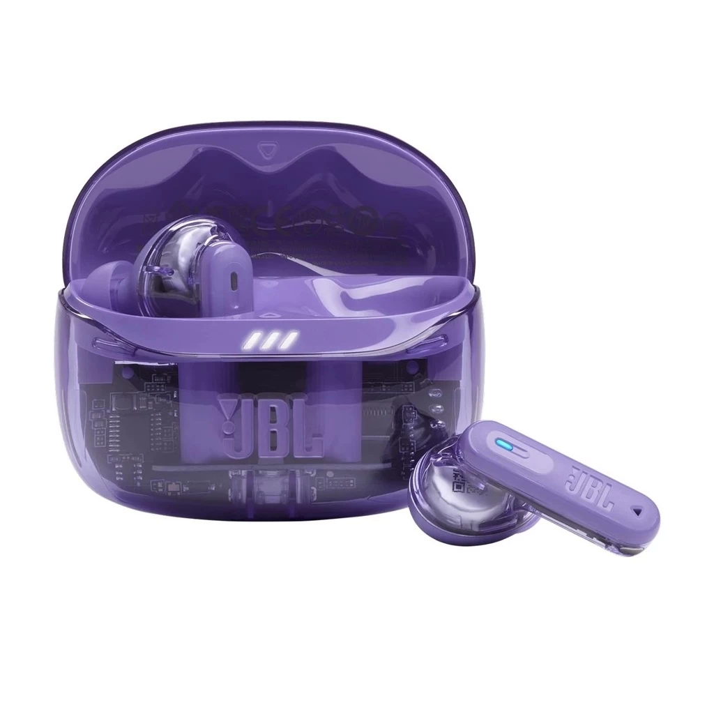 JBL Tune Beam 2 Ghost Edition TWS Bluetooth Headset, lila